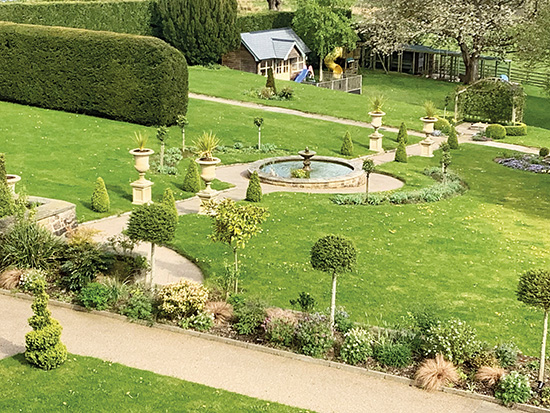 The back gardens of Lea Hurst, Florence Nightingale's family home