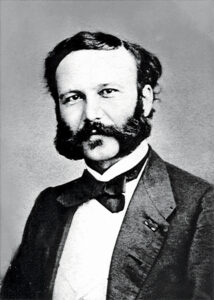 B&W photo of Henry Dunant, founder of the International Red Cross